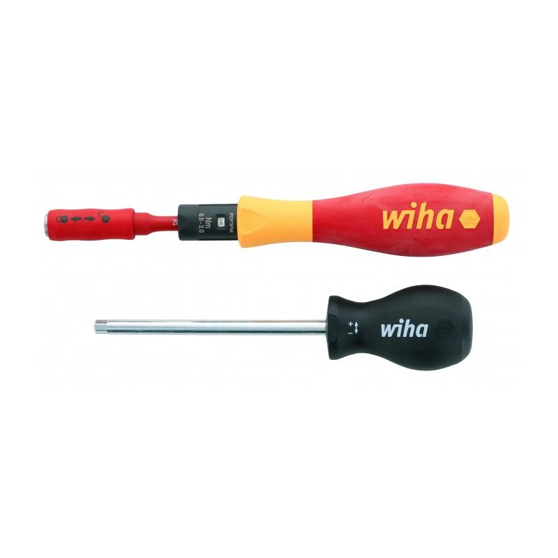 Wiha Tools 28740 Insulated TorqueVario-S Handle .5-2.0Nm with SlimLine Blade Holder