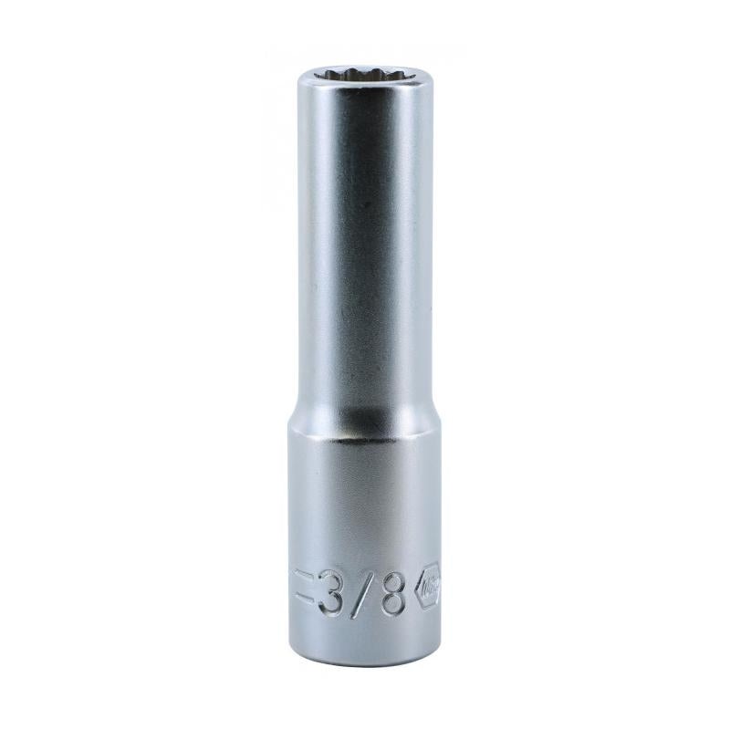 Wiha Tools 33783 3/8 Inch Drive Deep Socket, 12 Point, 3/8 Inch