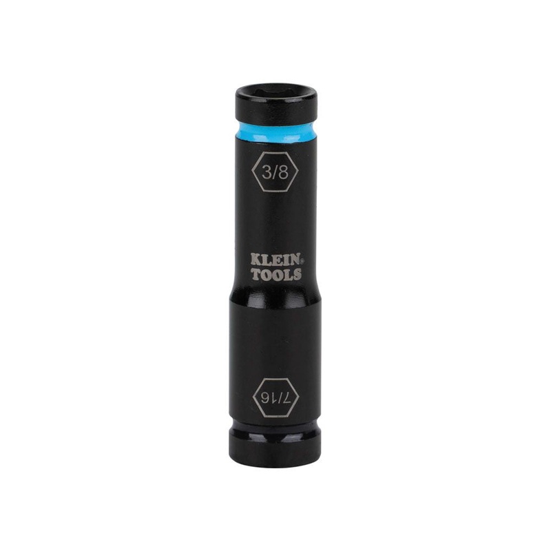 Klein Tools 66077 Flip Impact Socket, 7/16 and 3/8-Inch
