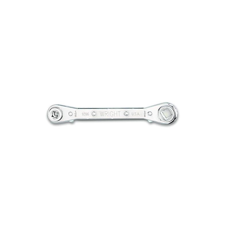 Wright Tool 9397 eversible Ratcheting Box Wrench, 1/4"-3/16" Square x 916"-1/2" Hex