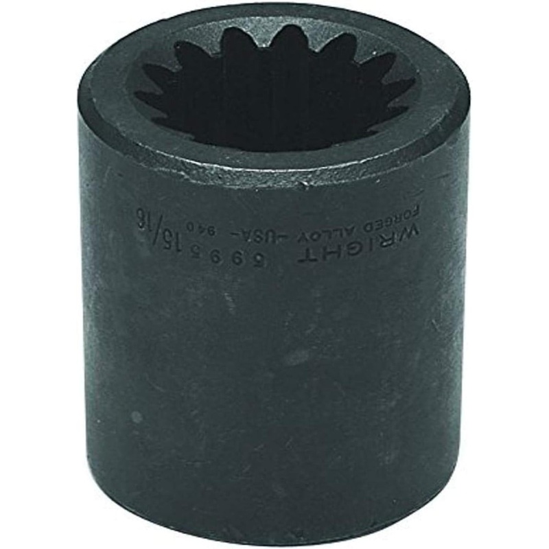 Wright Tool 5995 #5 Spline Drive 4 Point Square Impact Socket