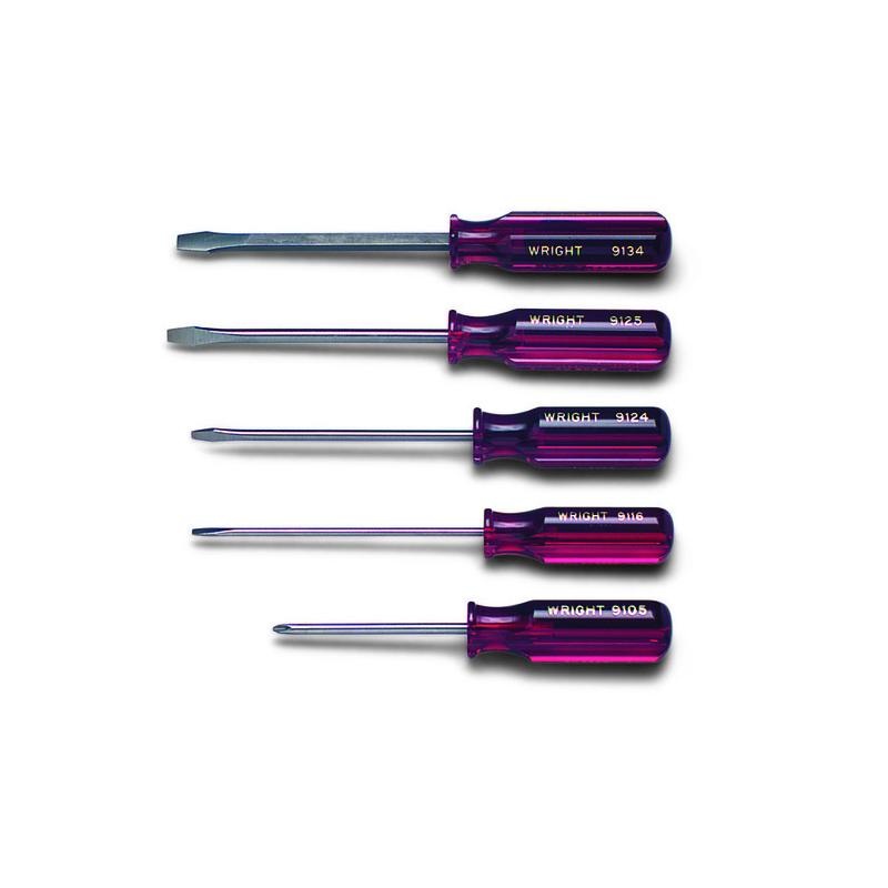 Wright Tool 9475 5-Piece Screwdriver Set