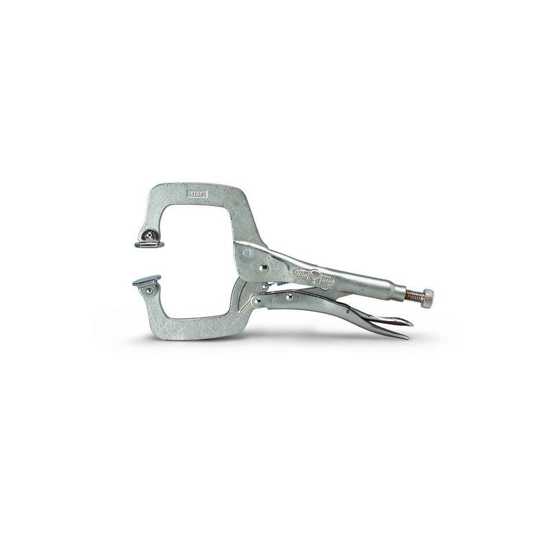 Wright Tool 9V11SP Locking C-Clamp Pliers with Swivel Pads, 11-Inch