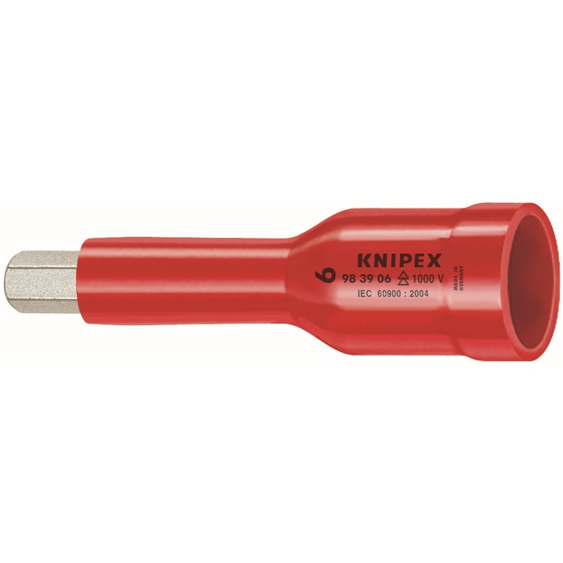 Knipex 98 49 08 1/2" Drive 8 mm Hex Socket-1000V Insulated