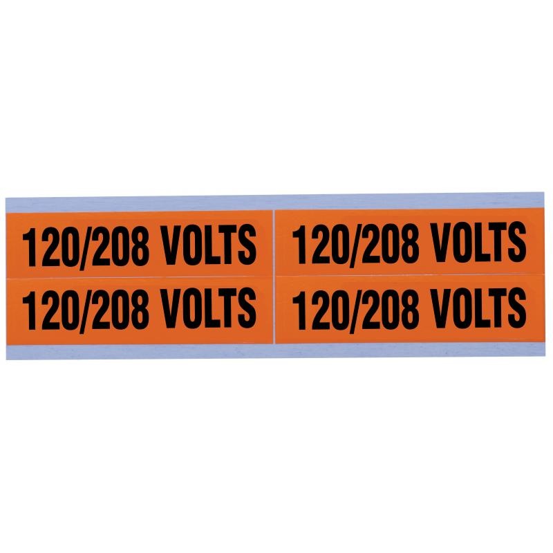IDEAL 44-296 Voltage & Conduit Marker Card, "120/280", Medium