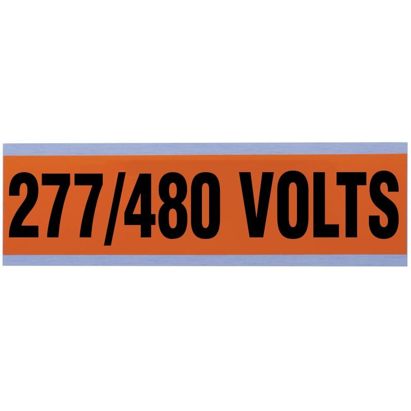 IDEAL 44-298 Voltage and Conduit Marker Cards"277/480V", Large