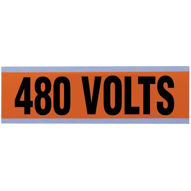 Ideal 44-314 Voltage & Conduit Marker Card, "480V", Large
