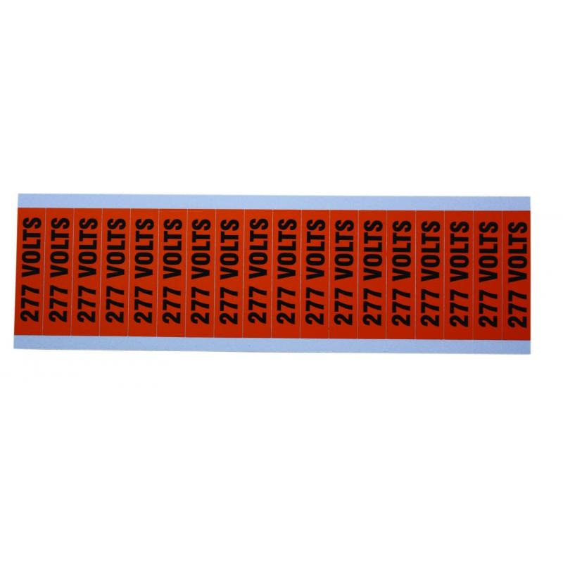 IDEAL 44-410 Voltage & Conduit Marker Card, "277V", Small