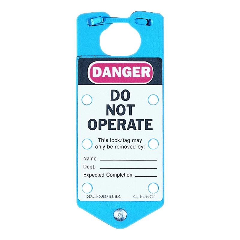 IDEAL 44-790 Safety Lockout Hasp, "Do Not Operate", Blue