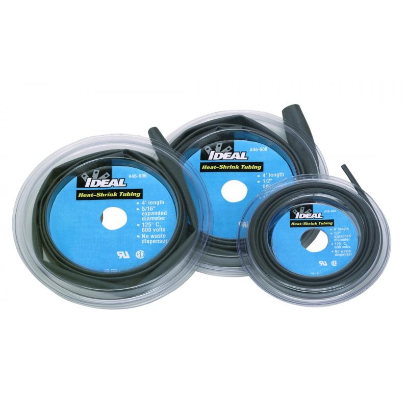 Ideal 46-608 Thermo-Shrink Thin-Wall Heat Shrink Disk 4 Ft L 1/2" ID