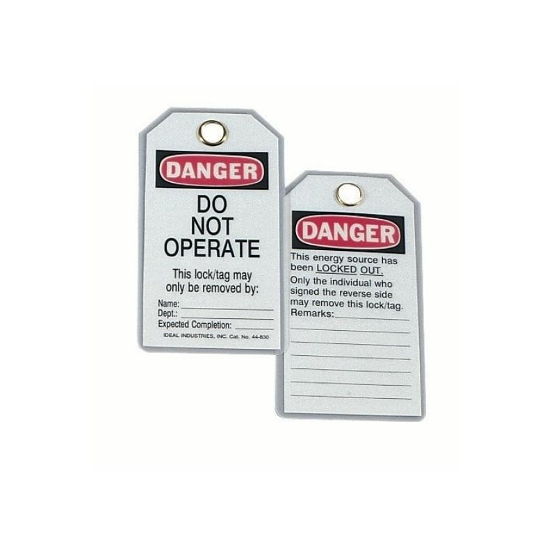 IDEAL 44-848 Lockout Tag, Standard, "Do Not Operate"