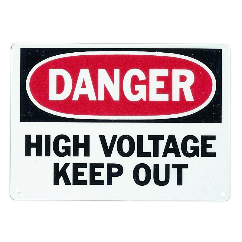 IDEAL 44-880 Safety Sign, Fiberglass