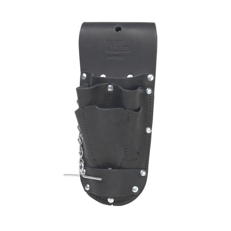 Ideal 35-784BLK 6-Pocket Leather Hip Pouch, Black