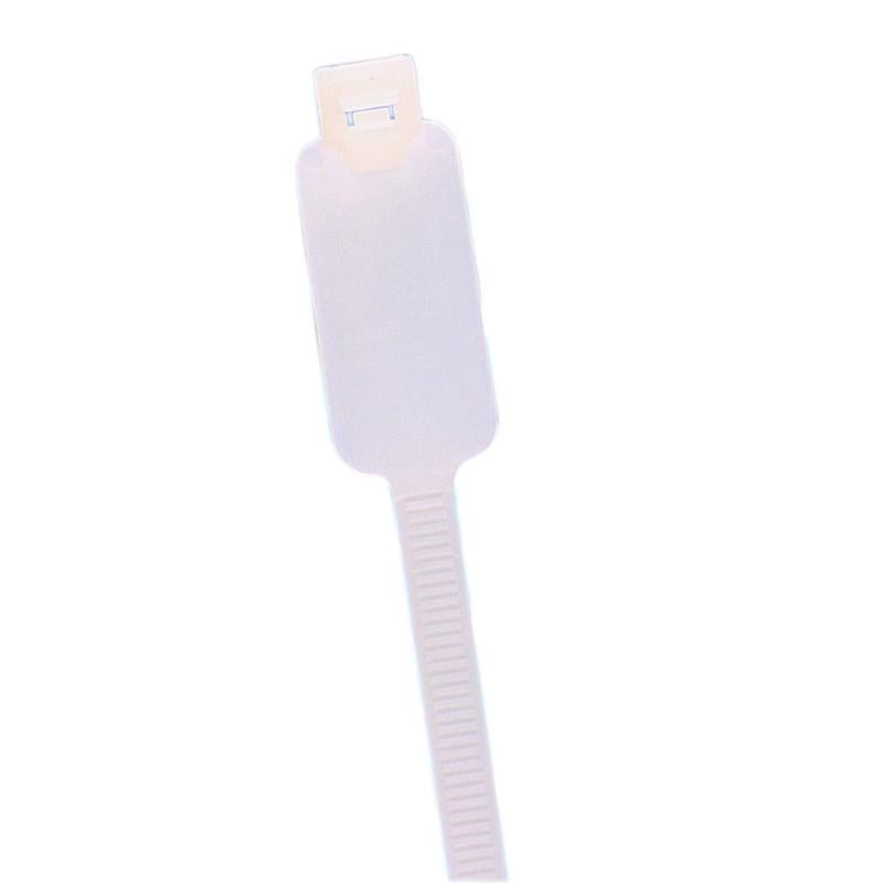 Ideal IT1MID-C Cable Tie, ID, 4", 18 lb, Natural, 100/Bag