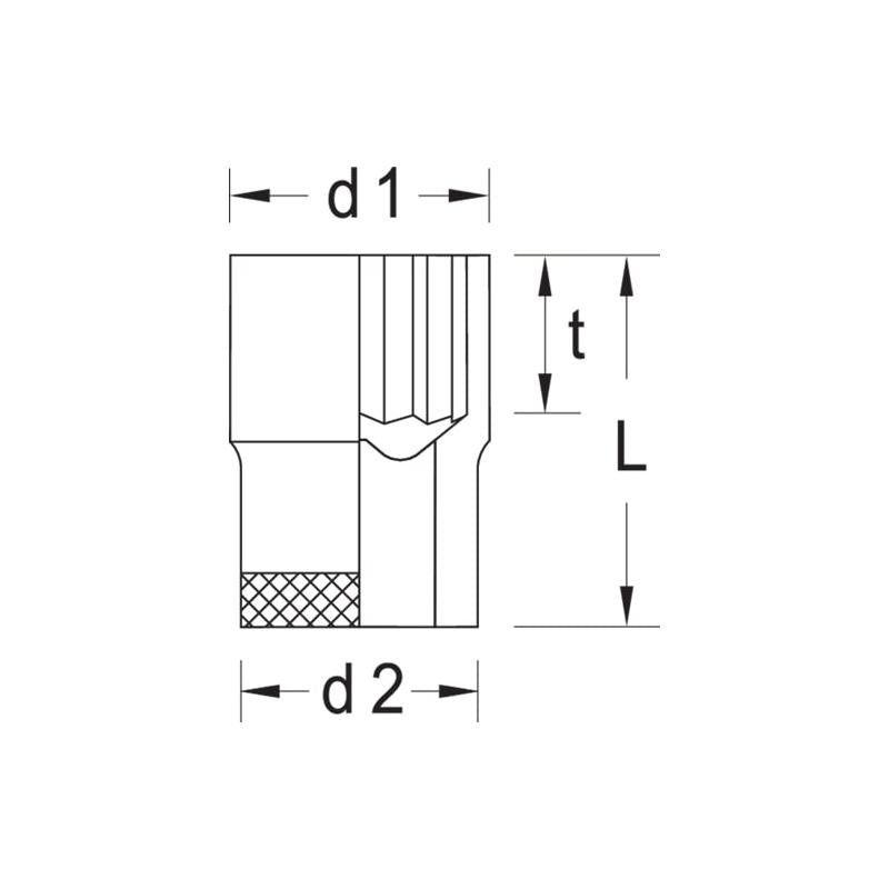 Gedore 6175040 Socket 1" 41 mm