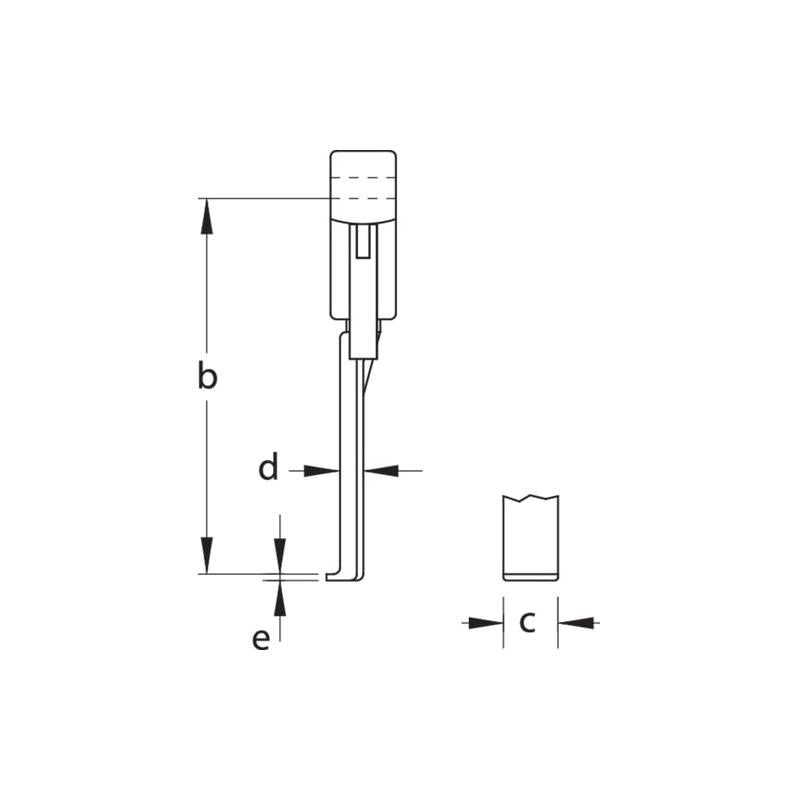 Gedore 2015757 Pulling leg with quick-release clamp 200 mm