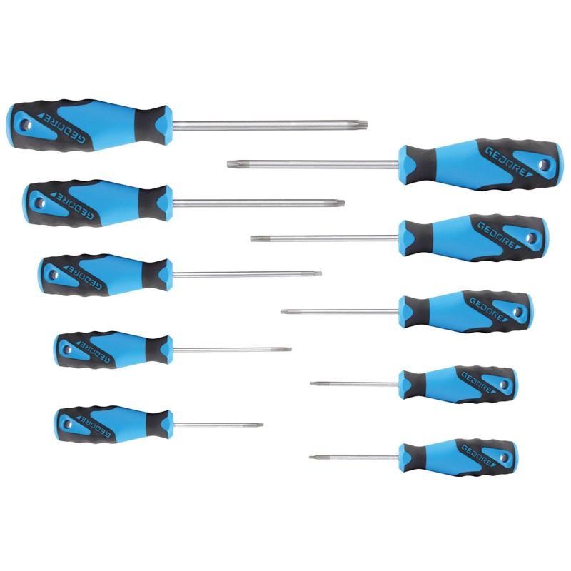 Gedore 1482335 3C-Screwdriver set 10 pcs TORX T7-T40