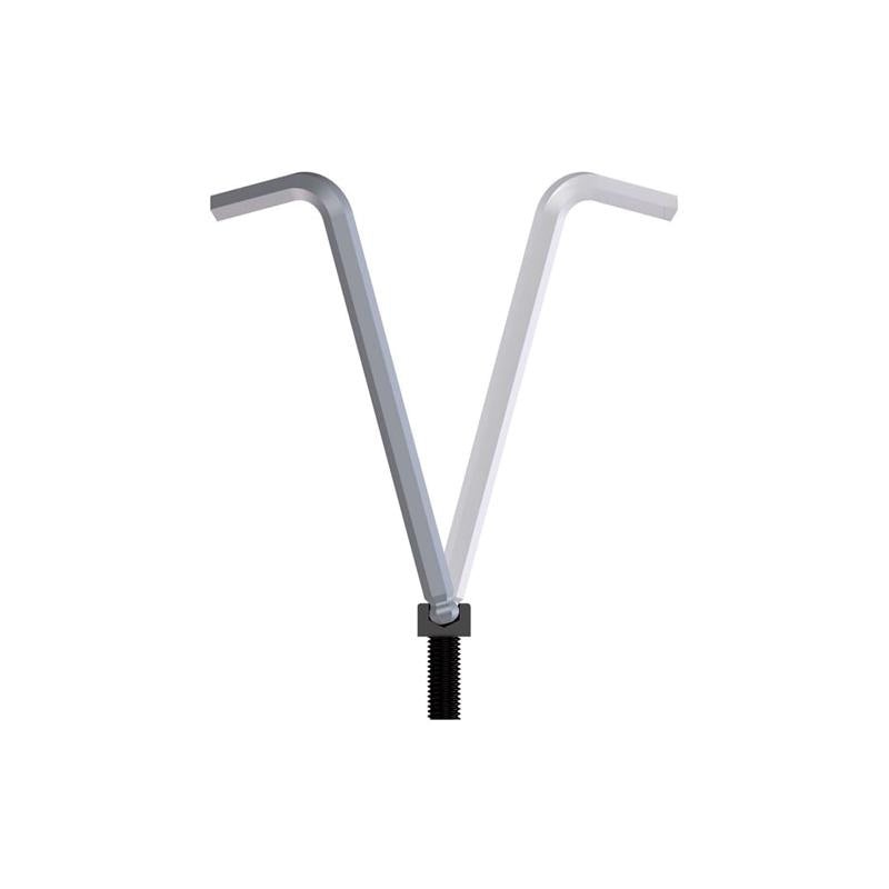 Gedore 6370170 Hexagon Allen Key, Extra Long 2.5 mm