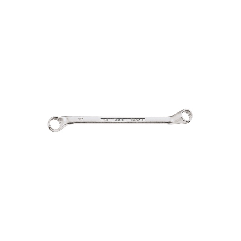 Gedore 6016080 Double ended ring spanner offset 10x12 mm
