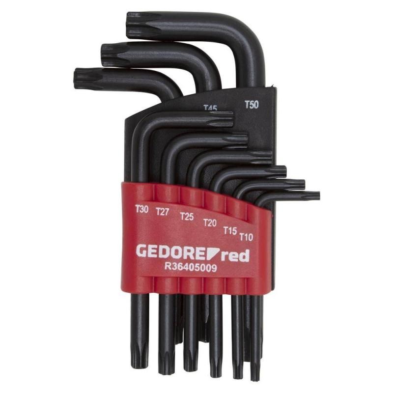 Gedore R36405009 TORX Allen Key Set TX T10-50 9 Pcs