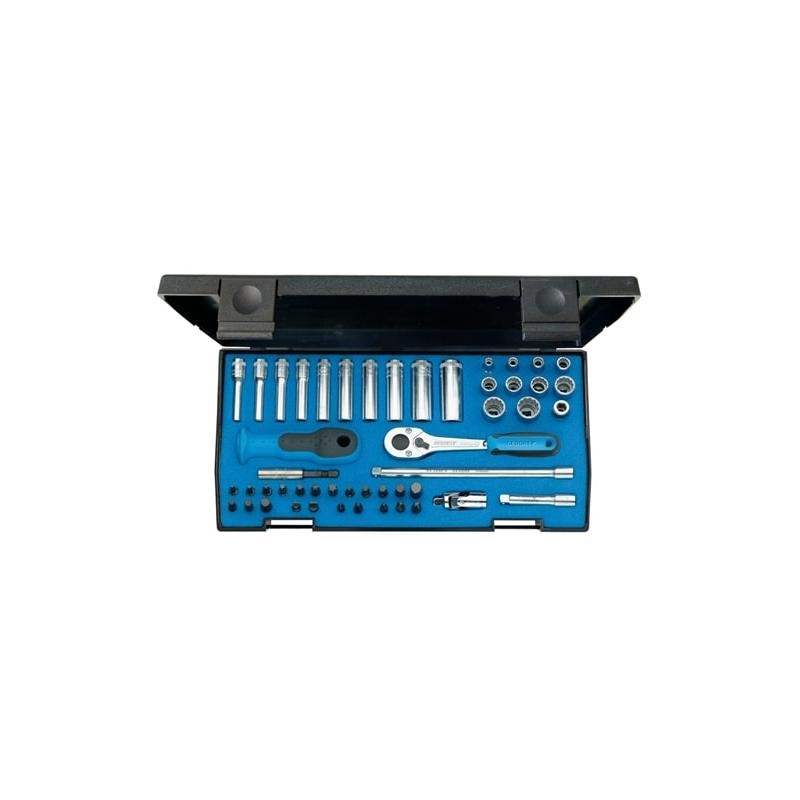 Gedore 1815687 Socket set 1/4 Inch Drive, 2.78 49 Pcs, UD-IN-IS-PH-PZ-TX-XZN