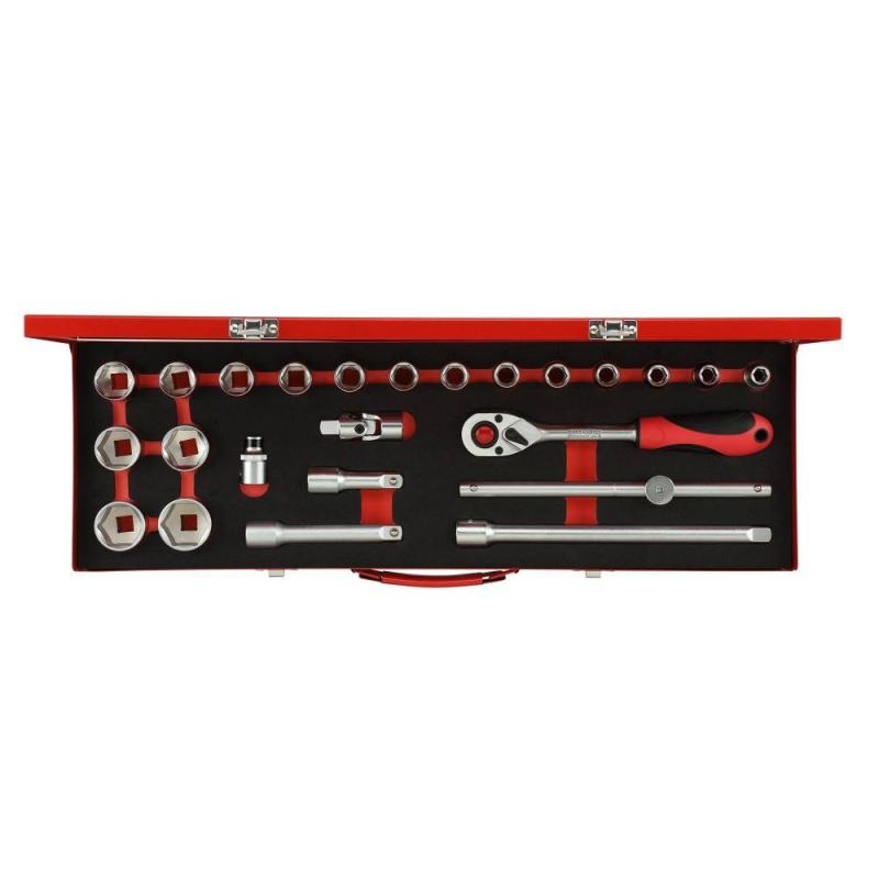 Gedore R69004024 Hex Socket Set 1/2" Drive 10-32 mm 24 Pcs