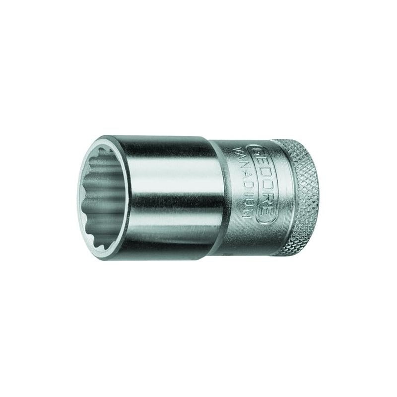 Gedore 6139080 Screwdriver Bit Socket 1/2 Inch, XZN M16