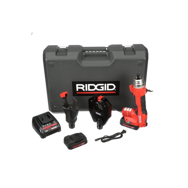 Ridgid 52098 Electrical Tool Kit w/SC-60C Scissor Cutter Head and 4P-6 4PIN Dieless Crimp Head