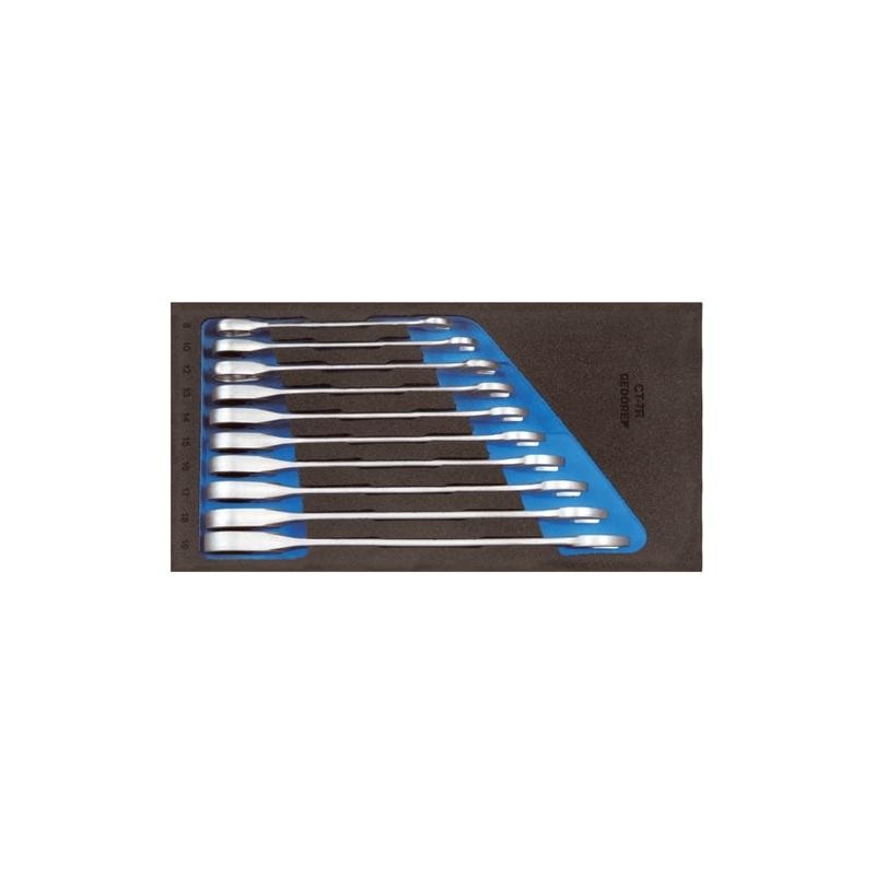 Gedore 2308894 Combination ratchet spanner set in 1/3 Check-Tool module