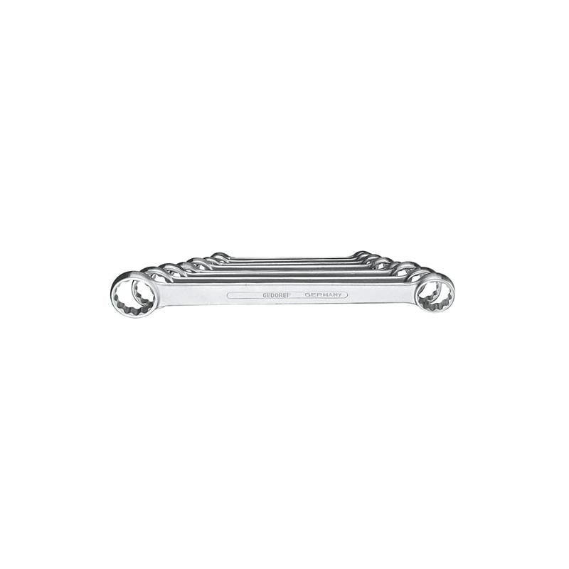 Gedore 6061700 Flat Ring Spanner Set 8 Pieces 6-22 mm