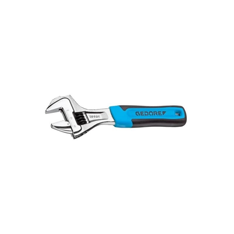 Gedore 2171007 Adjustable Spanner 10 Inch, Open End, Chrome-Plated With 2C-Handle
