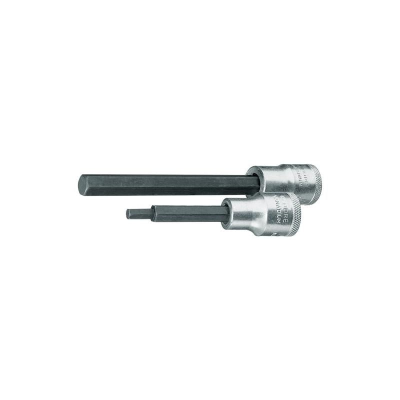 Gedore 6145990 Screwdriver Bit Socket 1/2 Inch, Long 6 mm