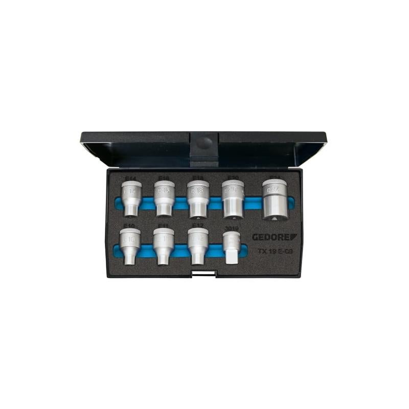 Gedore 6265970 Socket set 1/2" 9 pcs TORX E10-24