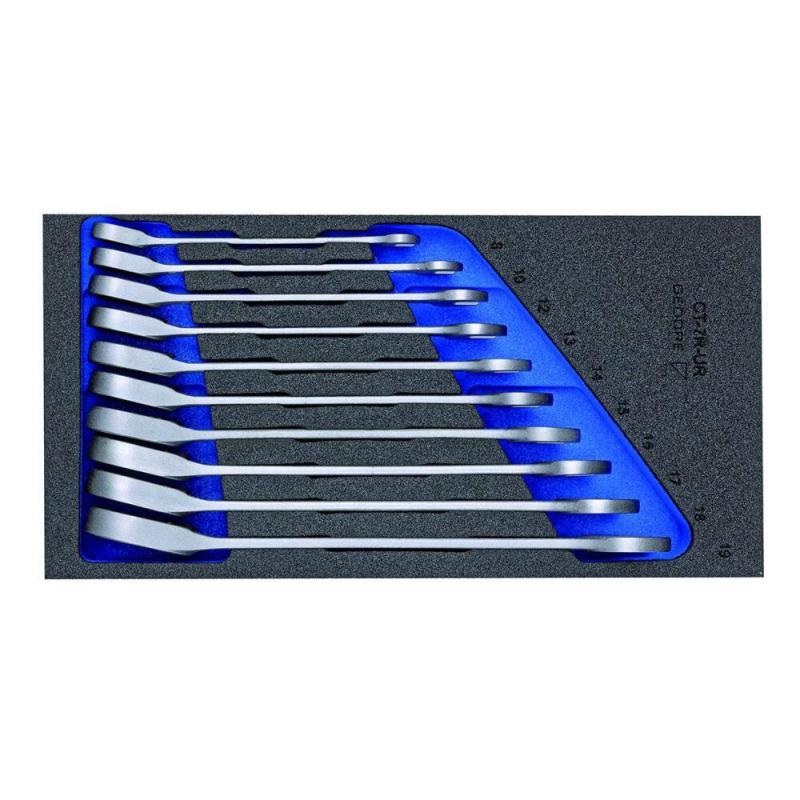 Gedore 2331969 Combination ratchet spanner set in 1/3 Check-Tool module