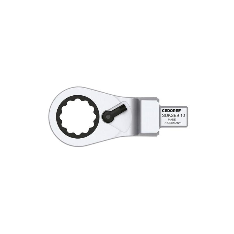 Gedore 2827751 Rectangular Ring Ratchet Spanner, Reversible SE 9x12, 17 mm
