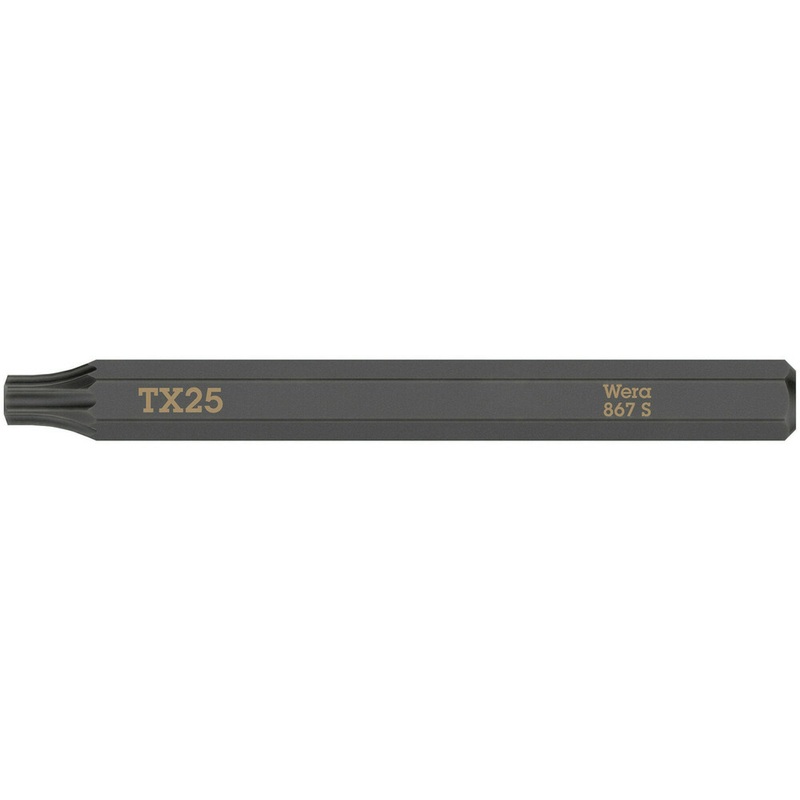Wera 867 S TORX bits for impact screwdrivers, TX 15 x 70 mm