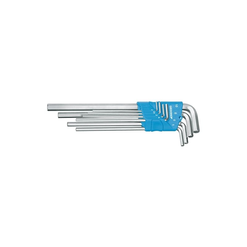 Gedore 1543555 Hexagon Allen Key Set Long, In Holder 8 Pcs AF