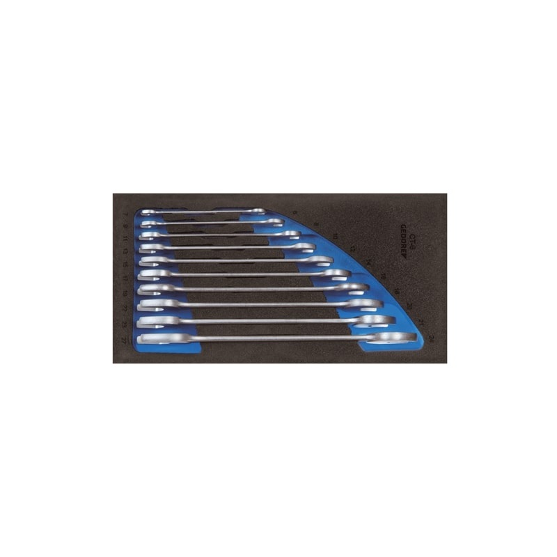 Gedore 2308851 Open Ended Spanner Set In 1/3 Check-Tool Module