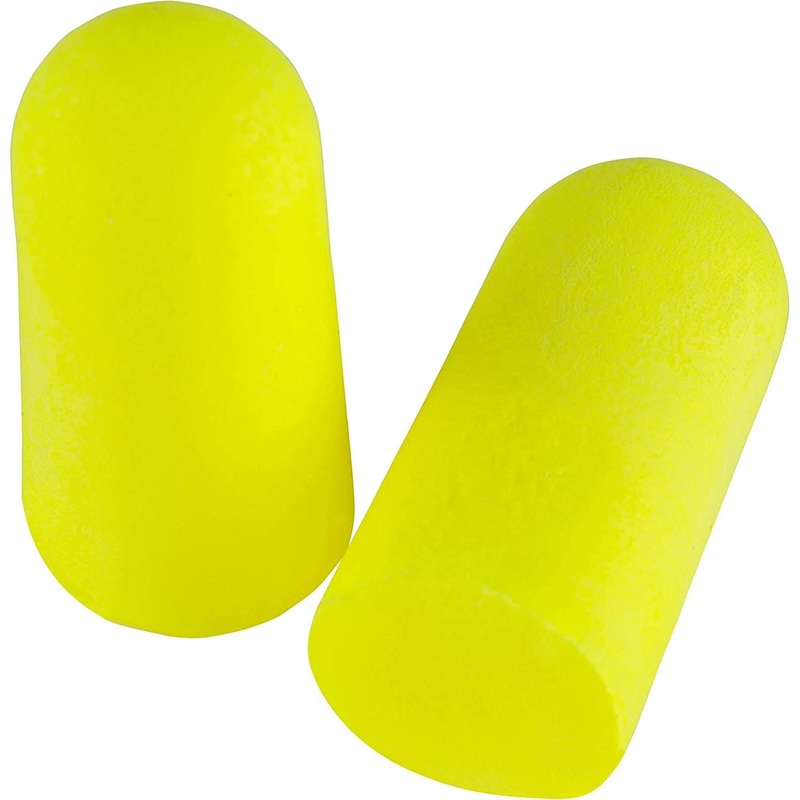3M E-A-Rsoft Yellow Neons Earplugs 310-1250, Uncorded, Pillow Pack, Regular Size, 200 Pairs