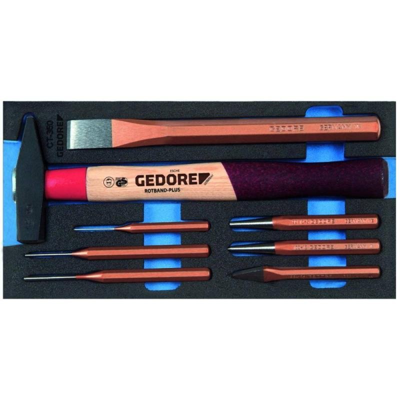 Gedore 2309041 Chisel set in 1/3 Check-Tool module