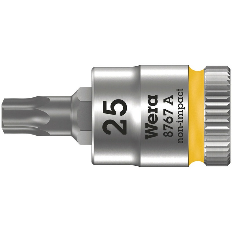 Wera 8767 A TORX Zyklop bit socket, 1/4" drive, TX 10 x 28 mm
