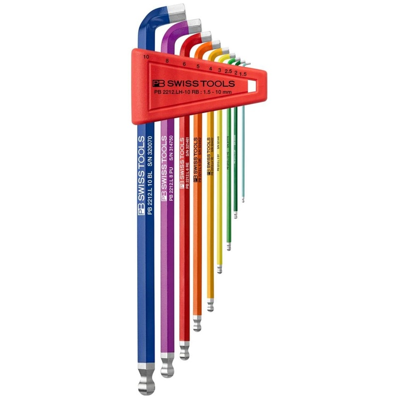 PB Swiss PB 2212.LH-10 RB Rainbow L-Key Set, 1.5-10 mm