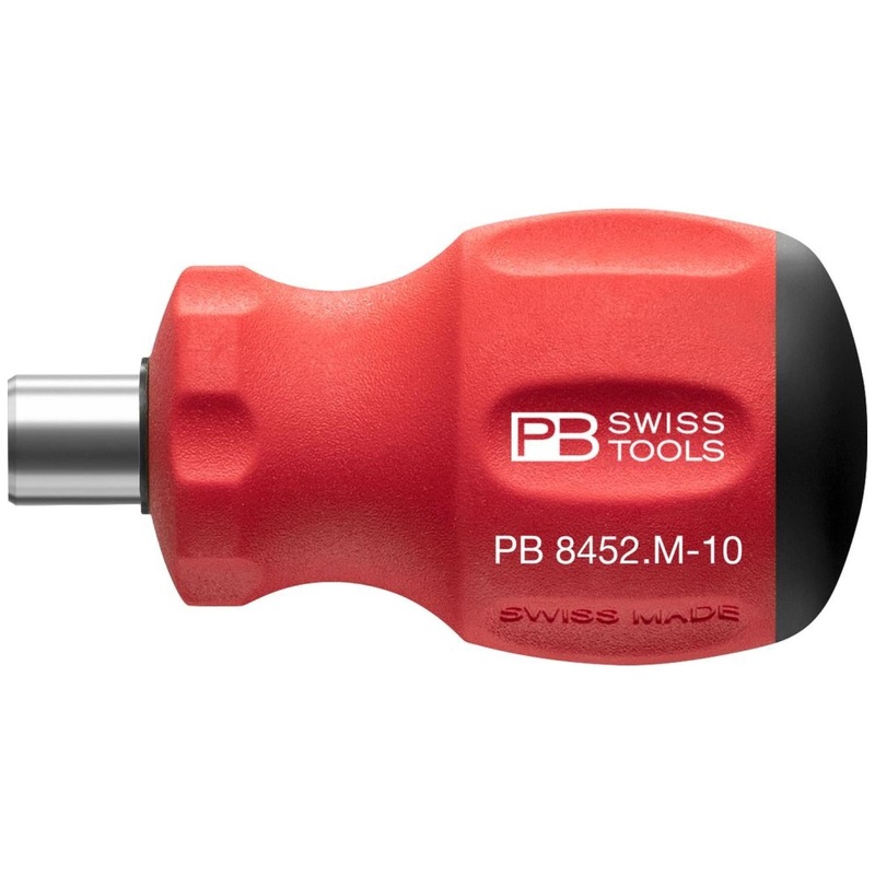 PB Swiss PB 8452.M-10 SwissGrip Stubby universal Bit Holder, 65 mm