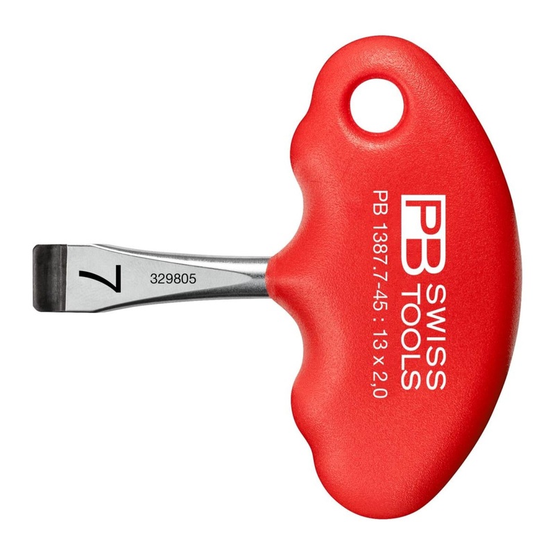 PB Swiss Tools PB 1387 Cross-Handle Screwdriver, Slotted, 7 x 45mm