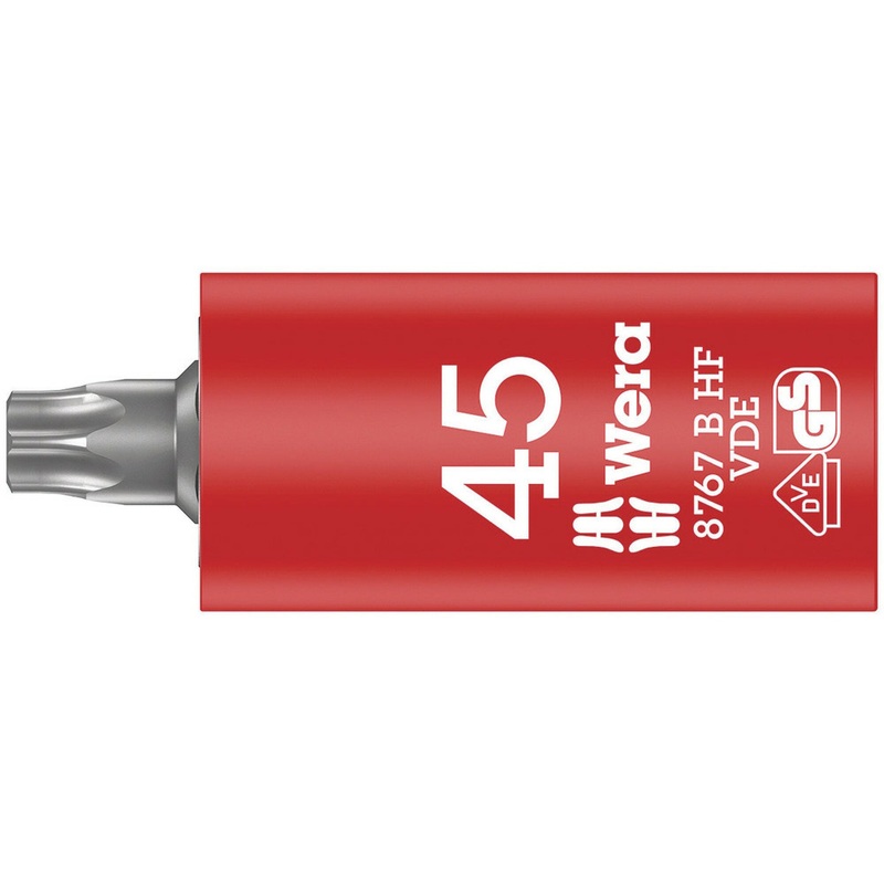 Wera 8767 B VDE HF TORX Zyklop bit socket, insulated, with holding function, 3/8" drive, TX 45 x 59 mm