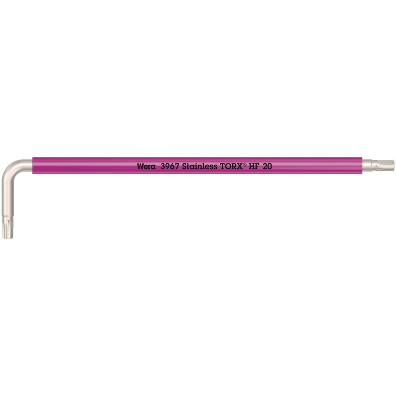 Wera 3967 SXL HF TORX L-key Multicolour with holding function, long, stainless, TX 10 x 112 mm