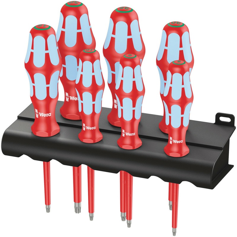 Wera 3167 i/7 TORX Screwdriver set, stainless and rack, 7 pieces