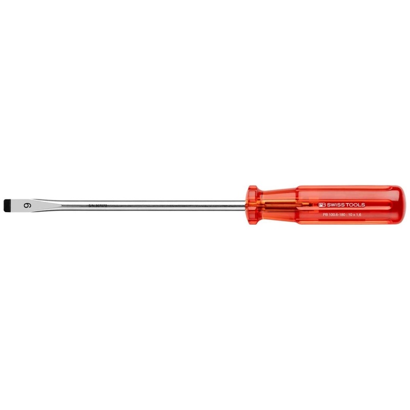 PB Swiss PB 100.6-180 Slotted Classic screwdrivers, 10mm x 180mm