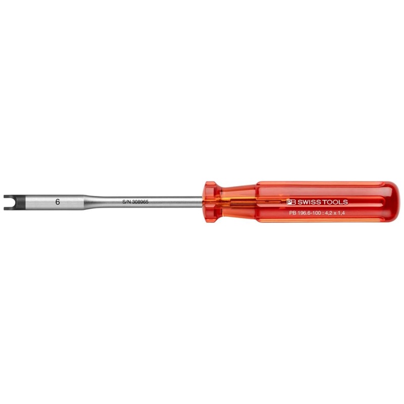 PB Swiss Tools PB 196.6-100 Slotted Nut Classic screwdrivers, M4 x 100mm