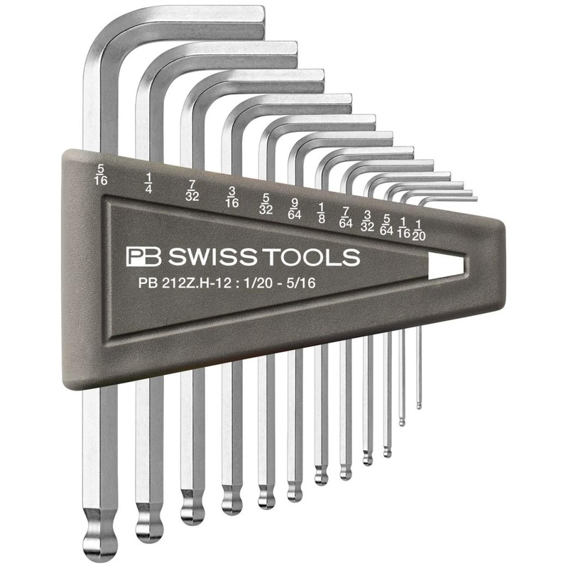PB Swiss PB 212Z.H-12 Key L- Wrenches with ball point, set in a practical plastic holder